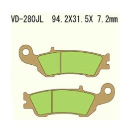 VESRAH klocki hamulcowe KH450 spiek metaliczny (złote) yamaha YZF250 08-16 (made in japan)