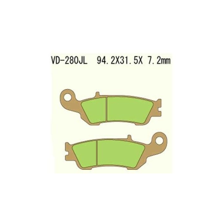 VESRAH klocki hamulcowe KH450 spiek metaliczny (złote) yamaha YZF250 08-16 (made in japan)