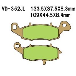 VESRAH klocki hamulcowe KH229 spiek metaliczny (złote) (made in japan)