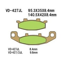 VESRAH klocki hamulcowe KH129 spiek metaliczny (złote) (made in japan)