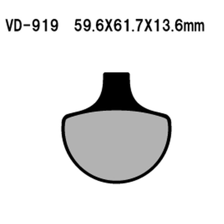 VESRAH klocki hamulcowe KH94 harley davidson przód (made in japan)