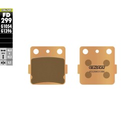 GALFER klocki hamulcowe KH084/3 spiek metaliczny (grubość 6,5MM) (złote) off road