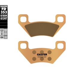 GALFER klocki hamulcowe KH395 spiek metaliczny (złote) ATV