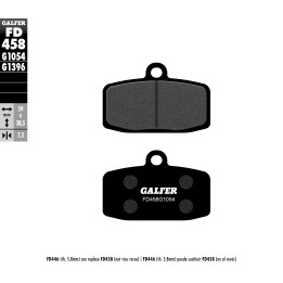 GALFER klocki hamulcowe KH612 półmetaliczne (grubość 7,3MM)