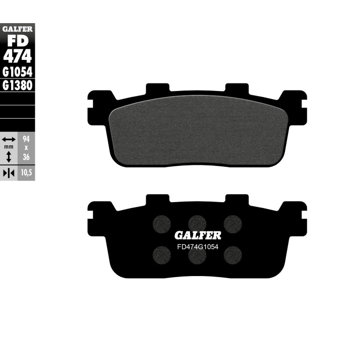 GALFER klocki hamulcowe KH607 półmetaliczne