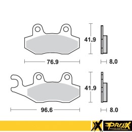 PROX klocki hamulcowe KH135 / KH214 yamaha yz 125/250 '90-97 przód (10)
