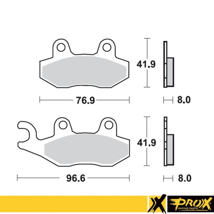 PROX klocki hamulcowe KH135 / KH214 yamaha yz 125/250 '90-97 przód (10)