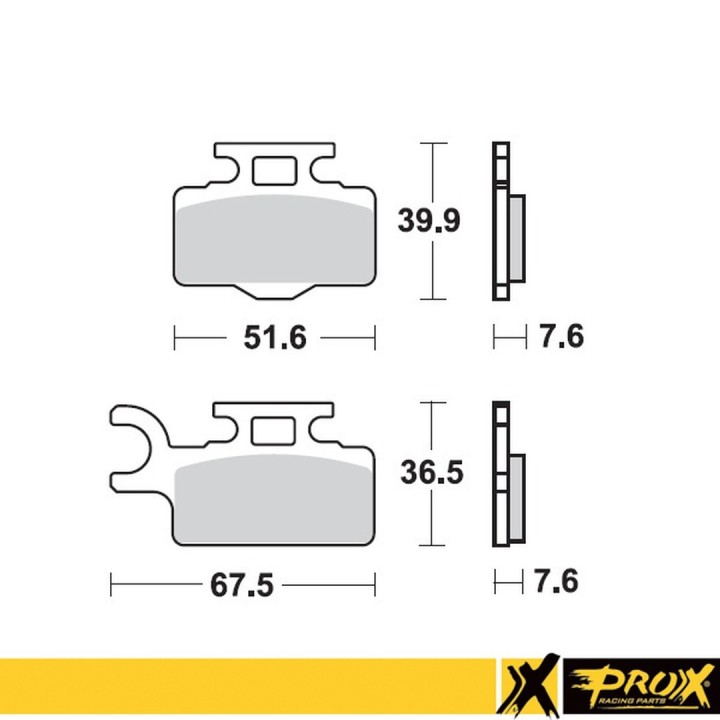PROX klocki hamulcowe KH302 kawasaki kx 65 '00-20, suzuki rm 65 '03-05 przód (10)