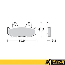 PROX klocki hamulcowe KH323 yamaha yfz 450R '09-19 tył (10)