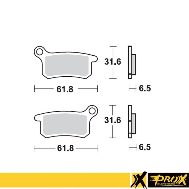 PROX klocki hamulcowe KH357 ktm SX 65 '02-22 , SX 85 '03-'11 przód/tył (10)