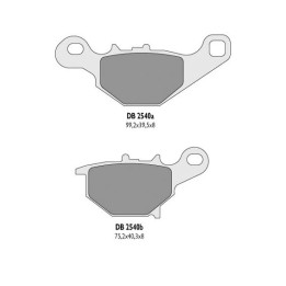 DELTA BRAKING klocki hamulcowe KH401 suzuki rm 85 tył - zastępuje DB2540MX-D oraz DB2540QD-D