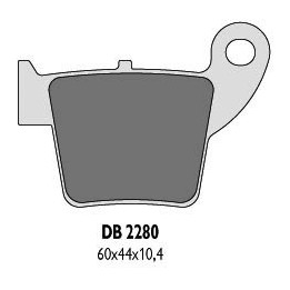 DELTA BRAKING klocki hamulcowe KH346 honda cr/crf 02-16 tył - zastępują DB2280MX-N oraz DB2280QD-N