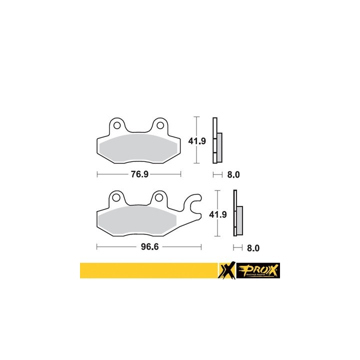 PROX klocki hamulcowe KH165 suzuki lt-r 450 '06-11, yamaha yfz 450 '04-08 przód prawy (10)