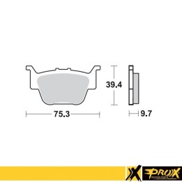 PROX klocki hamulcowe KH373 honda trx 450R '04-14 tył (10)