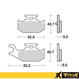 PROX klocki hamulcowe KH428 yamaha yfm 700 raptor '06-11 tył (10)