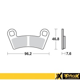 PROX KLOCKI HAMULCOWE KH456 POLARIS 450/525 Outlaw '08-11 PRZÓD (10)