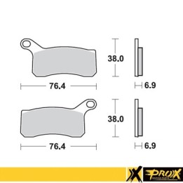 PROX klocki hamulcowe KH462 ktm 450/505/525 sx/xc ATV '08-12 przód (10)