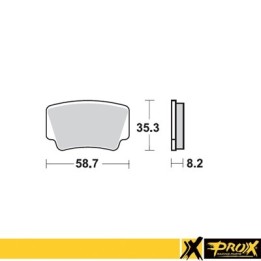 PROX klocki hamulcowe KH463 ktm 450/505/525 sx/xc ATV '08-12 tył (10)