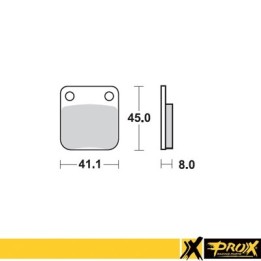 PROX klocki hamulcowe KH54 kawasaki kx 65 '00-20, suzuki rm 65 '03-05 tył (10)