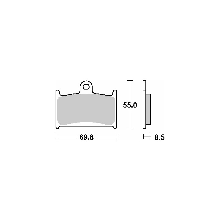SBS klocki hamulcowe KH145 / KH236 track and sport sinter