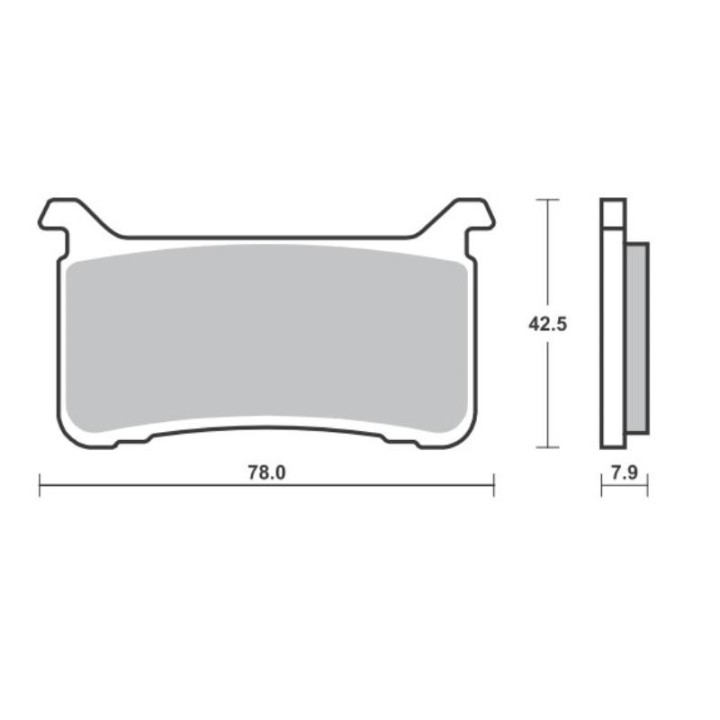 SBS klocki hamulcowe KH700 spiek metaliczny street performance (excel) sinter track honda cb 1000 r '18-'20, cb 1100 rs '17-'19…