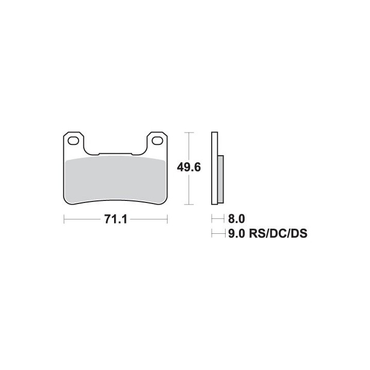 SBS klocki hamulcowe KH379 track and sport sinter