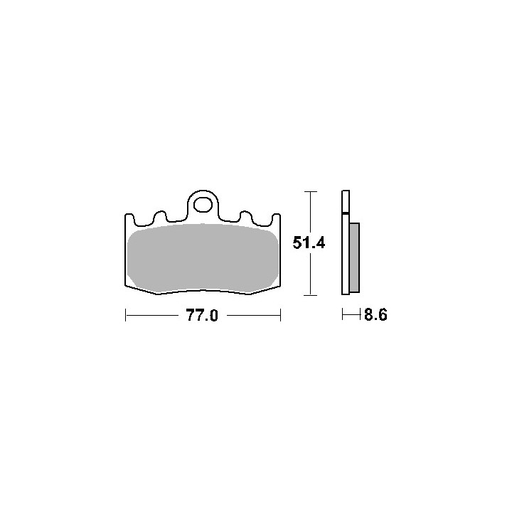 SBS klocki hamulcowe KH335 track and sport sinter