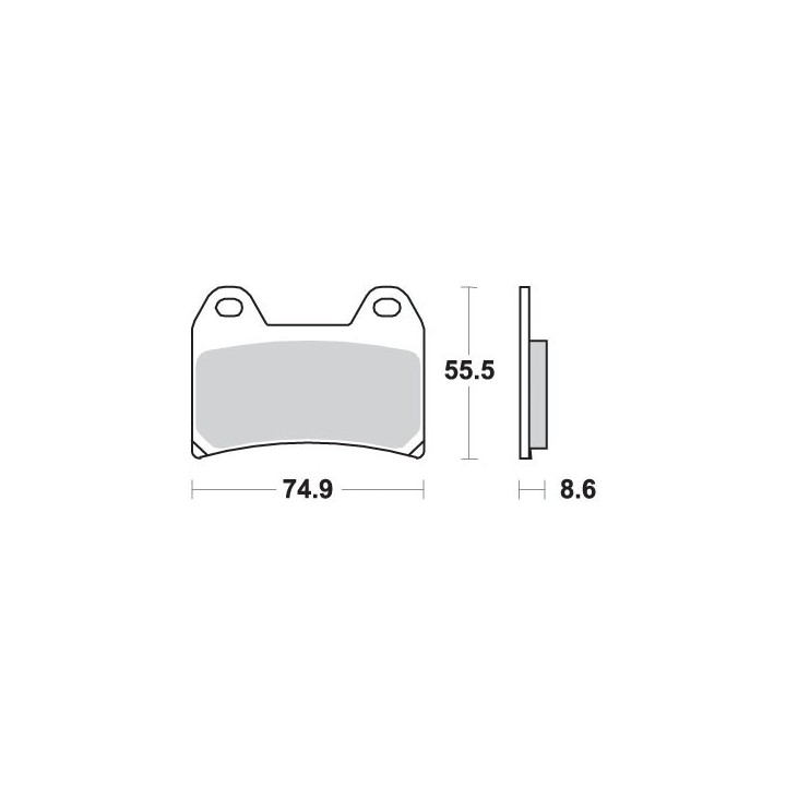 SBS klocki hamulcowe KH244 track and sport sinter