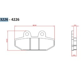 BRENTA klocki hamulcowe KH710 harley-davidson 1750/1870 '18-20, tył (ft 3226)