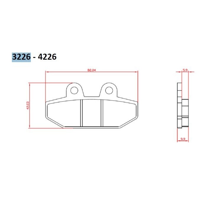 BRENTA klocki hamulcowe KH710 harley-davidson 1750/1870 '18-20, tył (ft 3226)