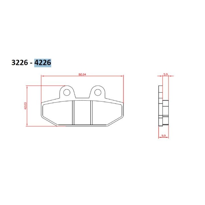 BRENTA klocki hamulcowe KH710 spiek metaliczny (złote) harley-davidson 1750/1870 '18-20, tył (ft 4226)