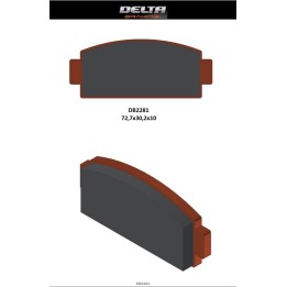 DELTA BRAKING klocki hamulcowe KH651 cf moto c-force 400/450/500/600 '17-21, z-force 950/1000 '18-21, u-force 1000 '19-21 cf 50…