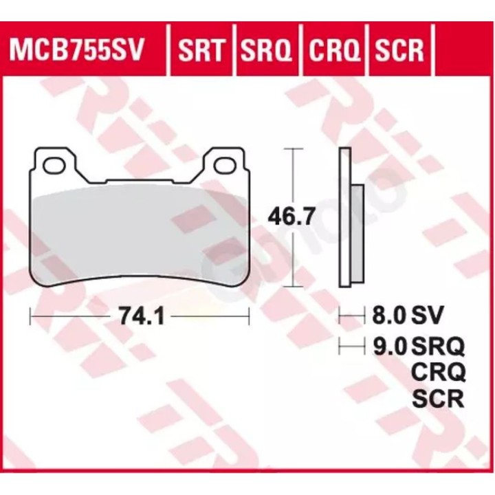 TRW zf klocki hamulcowe KH390 honda cbr 600RR 05-16, cbr 1000 fireblade 04-16, przód spiek metaliczny sinter racing (wyczynowe…