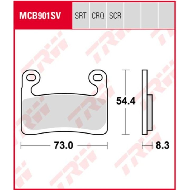 TRW zf klocki hamulcowe KH724 sinter street bmw r 1250 gs adventure 19-21, bmw r 1250 gs 19-21, bmw r 1250 rt 19-21, bmw s 1000…