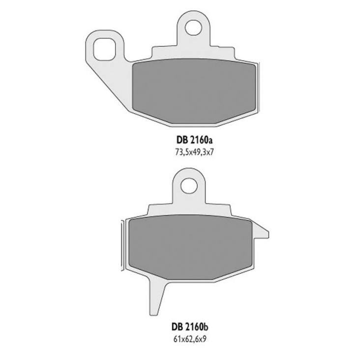 DELTA BRAKING klocki hamulcowe KH130 - zastępują DB2160MX-D i DB2160QD-D