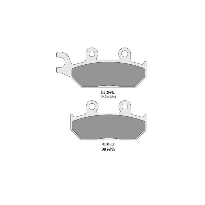 DELTA BRAKING klocki hamulcowe KH172 przód yamaha XT600 92-03, XT660 91-98 - zastępują DB2690MX-N oraz DB2690QD-N