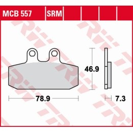 TRW zf klocki hamulcowe KH256 sinter aprilia atlantic 500 '02-'05, scarabeo 500 '02-'12, leonardo 250 '99-'04, scarabeo 150 '99…