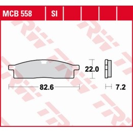 TRW zf klocki hamulcowe KH119 sinter offroad yamaha dt 50 '98-, yz 65 '18-, yz 80 '86-'01, yz 85 '02-, przód