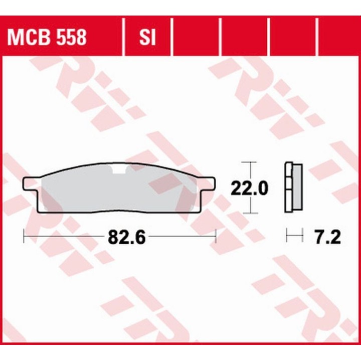 TRW zf klocki hamulcowe KH119 sinter offroad yamaha dt 50 '98-, yz 65 '18-, yz 80 '86-'01, yz 85 '02-, przód