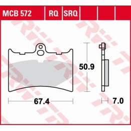 TRW zf klocki hamulcowe KH126 organic sport aprilia AF-1 125 '89-'92, rs 125 '92-'04, AF-1 250 '90-, benelli chrono/cx 125 '91,…