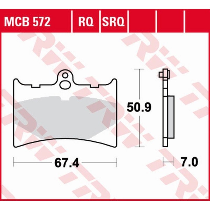 TRW zf klocki hamulcowe KH126 organic sport aprilia AF-1 125 '89-'92, rs 125 '92-'04, AF-1 250 '90-, benelli chrono/cx 125 '91,…