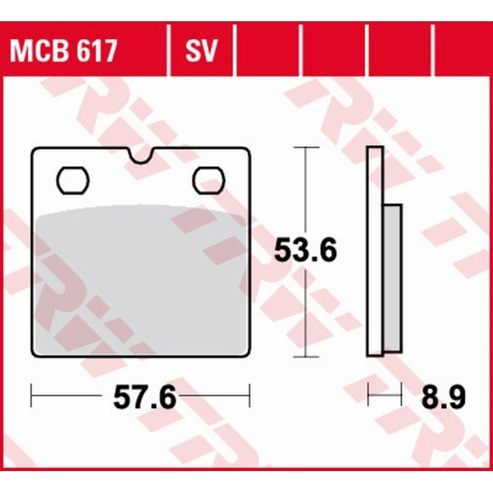 TRW zf klocki hamulcowe KH171 sinter street bmw R65 '89-'93, K75 s/rt '89-'96, R80 /rt '89-'95, K100 /rt/rs/lt '88-'96 przód