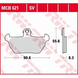 TRW zf klocki hamulcowe KH407 organic bmw r 80R '91-'95, k 1100LT/RS '90-'98 przód