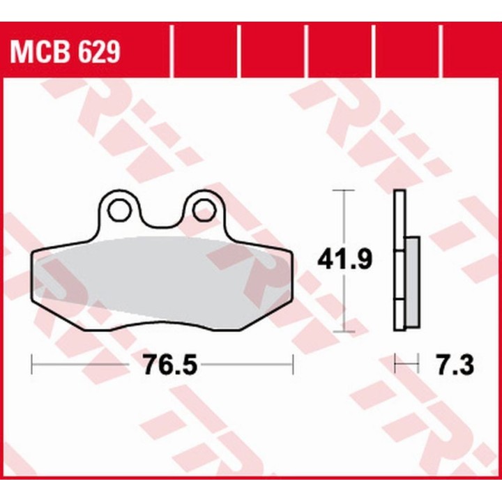 TRW zf klocki hamulcowe KH256 organic aprilia rx 50 '91-'94, red rose 125 '90-'95, beta rr 50 '99-'06, rieju mrx/smx 50/125 '02…