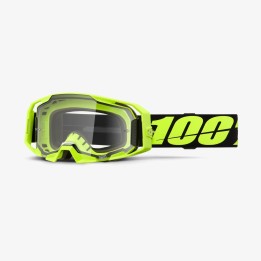 100 PROCENT GOGLE ARMATIC NEON YELLOW - CLEAR LENS