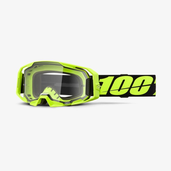 100 PROCENT GOGLE ARMATIC NEON YELLOW - CLEAR LENS