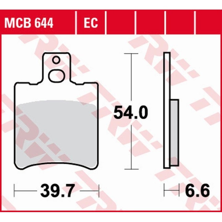 TRW zf klocki hamulcowe KH193 eco organic aprilia rs 50 '95-'98, sr 50 '93-'04, yamaha ya/ym 50 '95-'98, yq 50 aerox '96-'12, b…