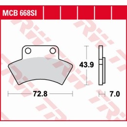 TRW zf klocki hamulcowe KH232 sinter offroad cf moto cf 500 terralander '11-'13, ranger 500 '10-'15, polaris trail blazer/boss…