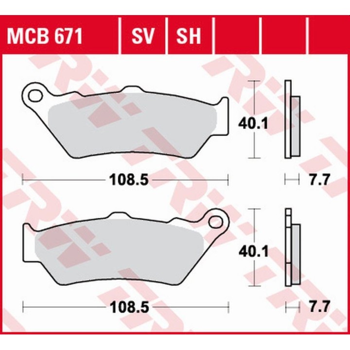 TRW zf klocki hamulcowe KH209 sinter street bmw r 1200/1250 gs/adv/r/rs/rt '13-, k 1600GT/GTL '11-, ducati scrambler 800, diave…