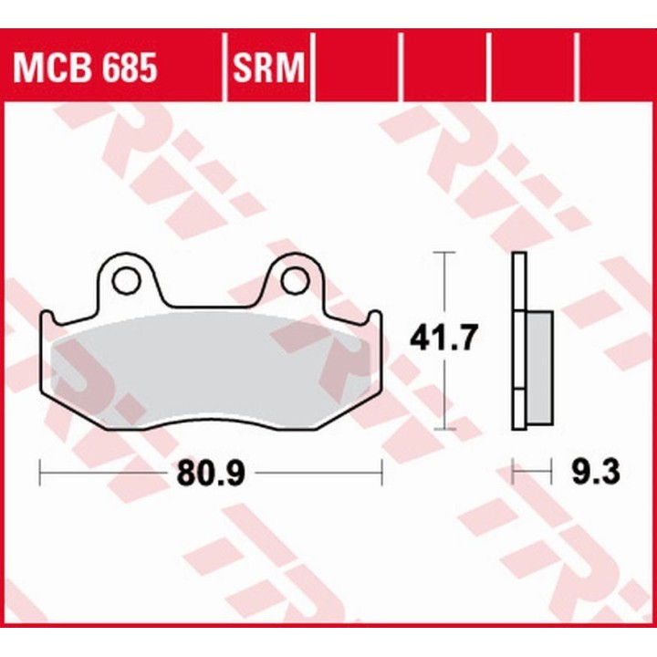 TRW zf klocki hamulcowe KH411 sinter honda scv 110 lead '08-'09, ch 125 spacy '94-'99, ps 125/150 '06-'13, ses 125/150 '02-'06,…